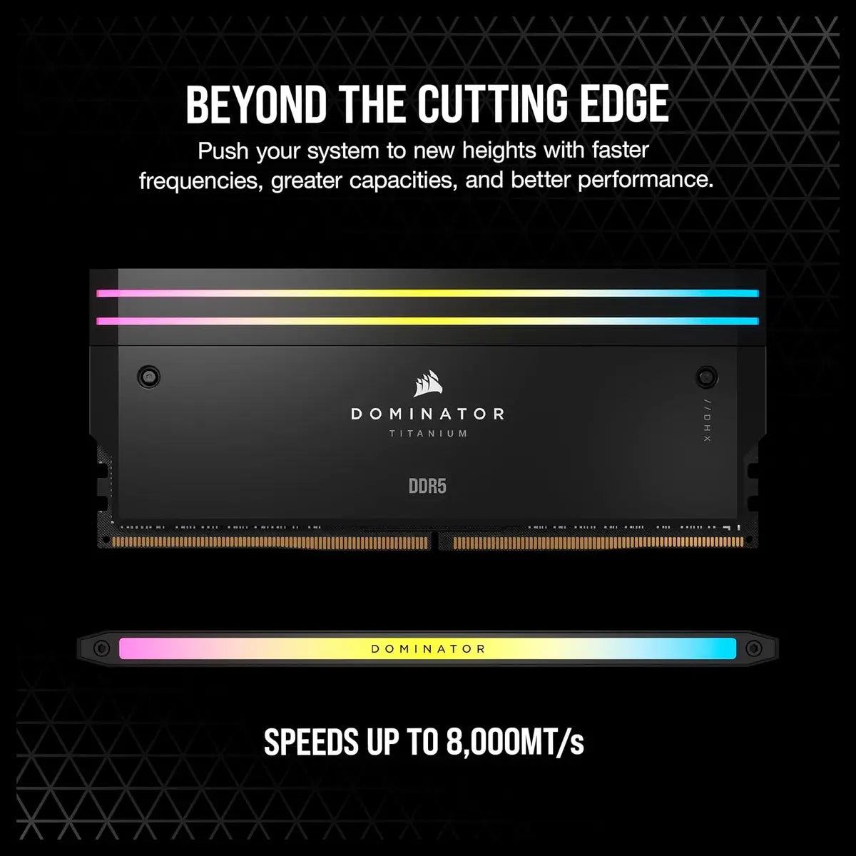 CORSAIR Dominator Titanium RGB DDR5 RAM 96GB 2x48GB DDR5 6600MHz CL32 Intel XMP iCUE Compatible Computer Memory Black CMP96GX5M2B6600C32