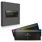 CORSAIR Dominator Titanium RGB DDR5 RAM 96GB 2x48GB DDR5 6600MHz CL32 Intel XMP iCUE Compatible Computer Memory Black CMP96GX5M2B6600C32