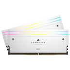 Corsair Dominator Titanium RGB DDR5 RAM 96GB 2x48GB 6600MHz CL32 Intel XMP iCUE Compatible White CMP96GX5M2B6600C32W
