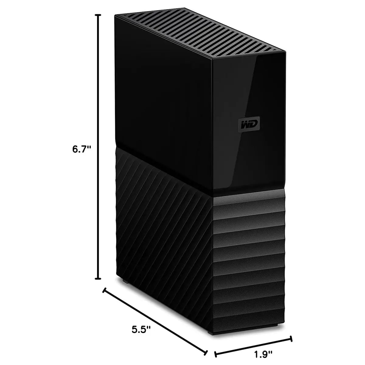 WD My Book Desktop External HDD, 8TB USB 3.2 Gen 1 Micro-B