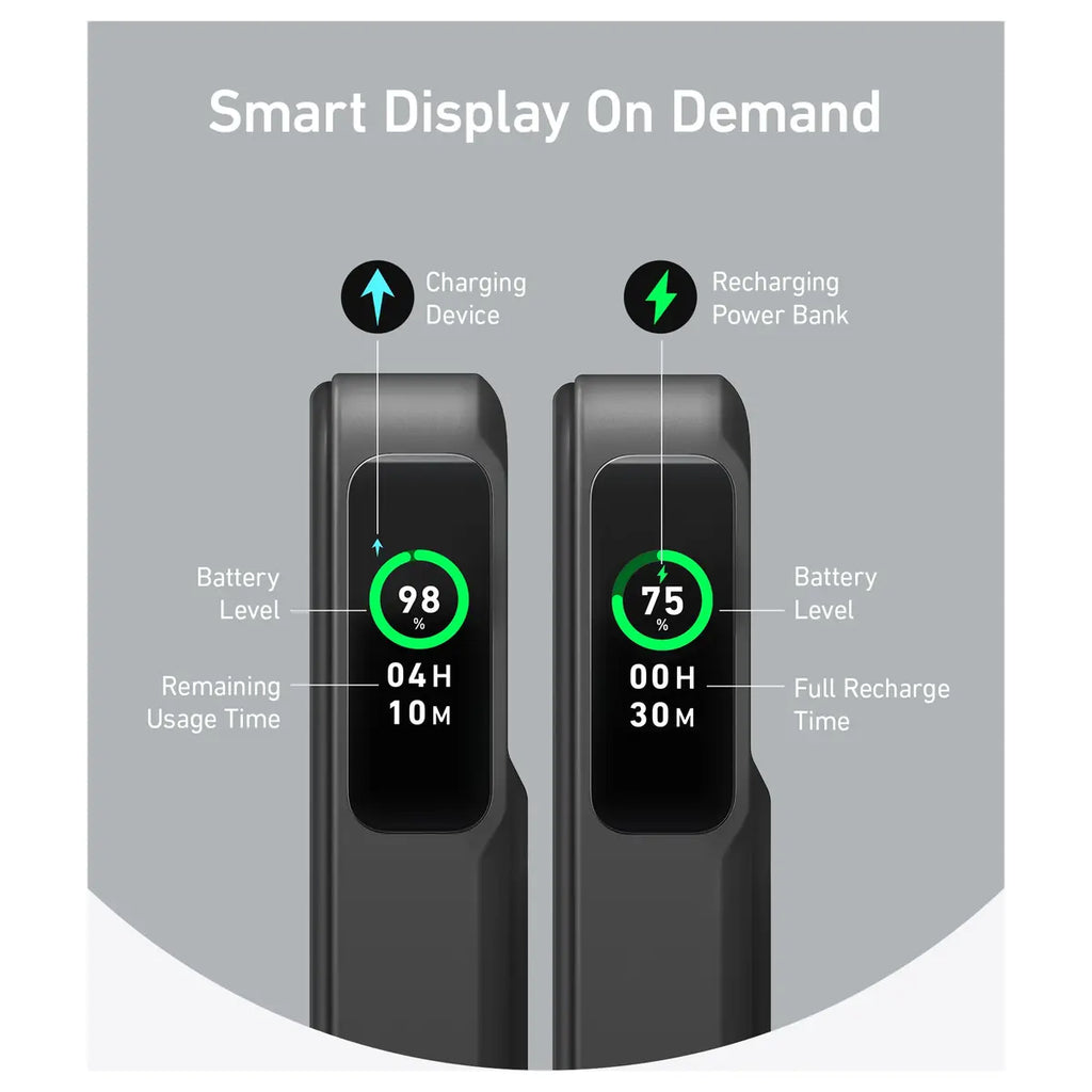 Anker MagGo Power Bank 10K 15W Qi2 Magnetic Charging with Smart Display A1654H11