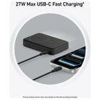 Anker MagGo Power Bank 10K 15W Qi2 Magnetic Charging with Smart Display A1654H11