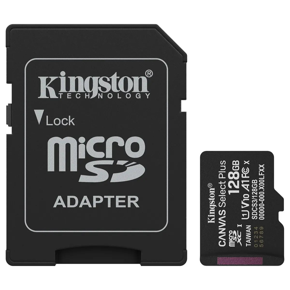 Kingston Canvas Select Plus MicroSD Card 128GB Up To 150MB/s Class 10 UHS-I U1 V10 A1 SDCS3/128GB