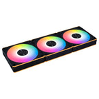 Lian Li UNI Fan CL Wireless 120 ARGB 120mm PWM Fans Triple Pack 2.4GHz Wireless Signal Dual Light Zones Black 12CL1W3B