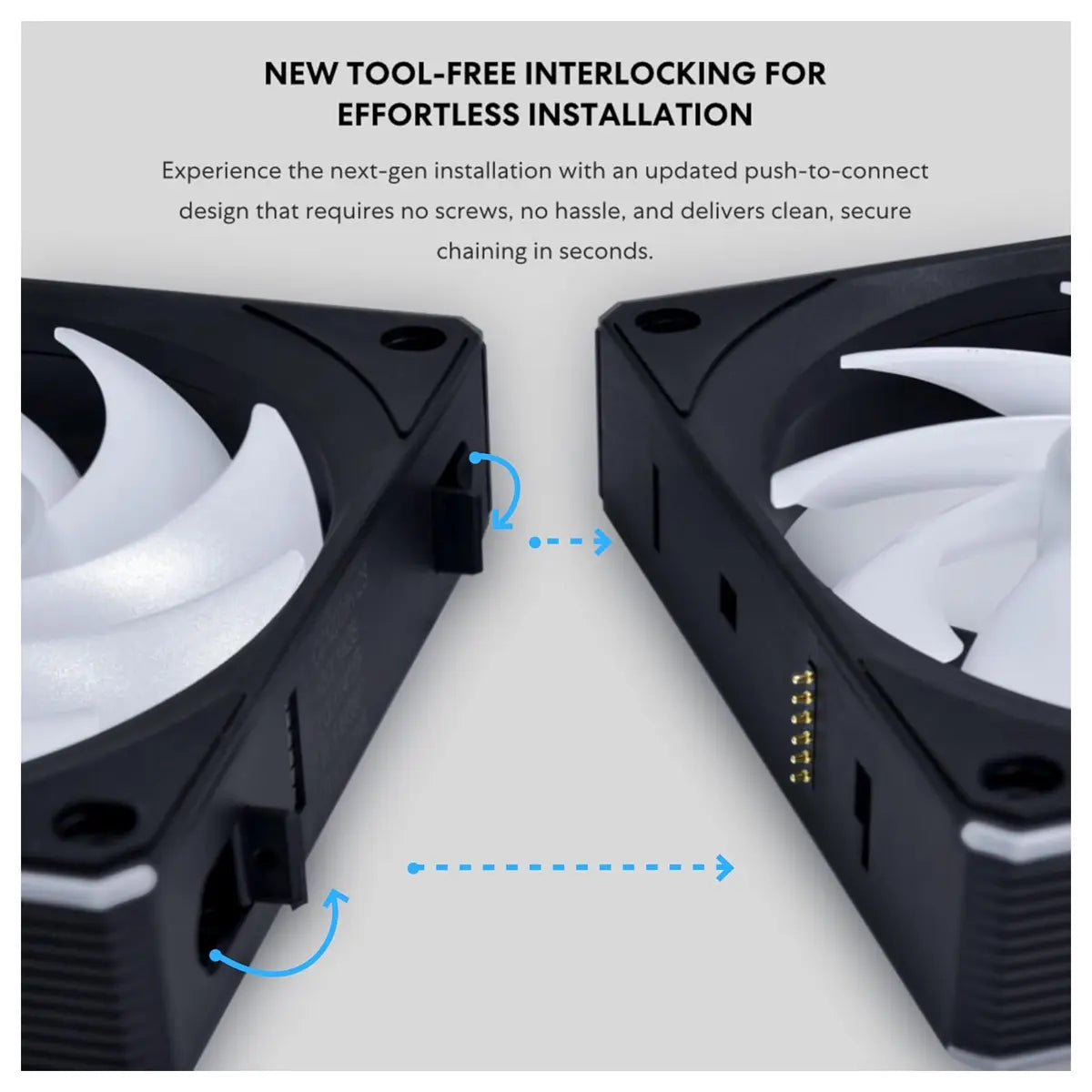 Lian Li UNI Fan CL Wireless 120 ARGB 120mm PWM Fans Triple Pack 2.4GHz Wireless Signal Dual Light Zones Black 12CL1W3B