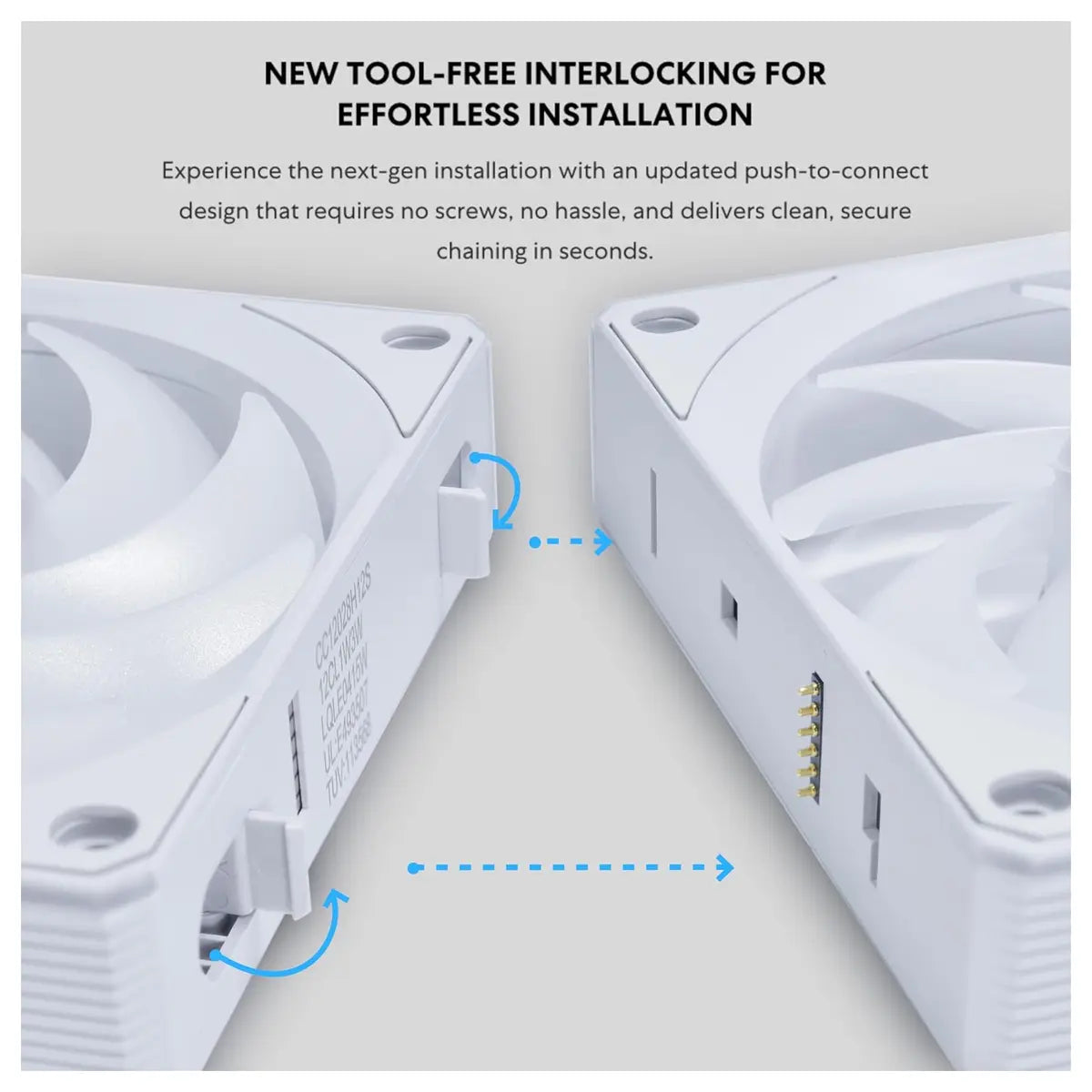 Lian Li UNI FAN CL Wireless 120 ARGB 3-Pack, L-Wireless Sync, 250-2150rpm, 29.8dBA, White, 12CL1W3W