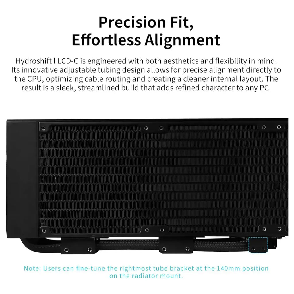 Lian Li HydroShift II LCD-C 360CL Wireless Liquid Cooler 2.1' IPS LCD 60Hz Black GHS2LCD36RB