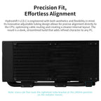 Lian Li HydroShift II LCD-C 360CL Wireless Liquid Cooler 2.1' IPS LCD 60Hz Black GHS2LCD36RB