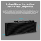 Lian Li HydroShift II LCD-C 360CL Wireless Liquid Cooler 2.1' IPS LCD 60Hz Black GHS2LCD36RB