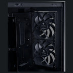 Lian Li LANCOOL 207 Digital Mid-Tower PC Case, Integrated 6' LCD Screen, ATX Compatibility, 4 Fans Pre-Installed, Black LAN207DX