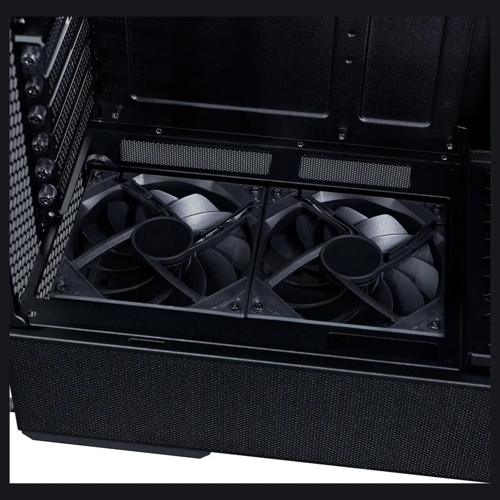 Lian Li LANCOOL 207 Digital Mid-Tower PC Case, Integrated 6' LCD Screen, ATX Compatibility, 4 Fans Pre-Installed, Black LAN207DX