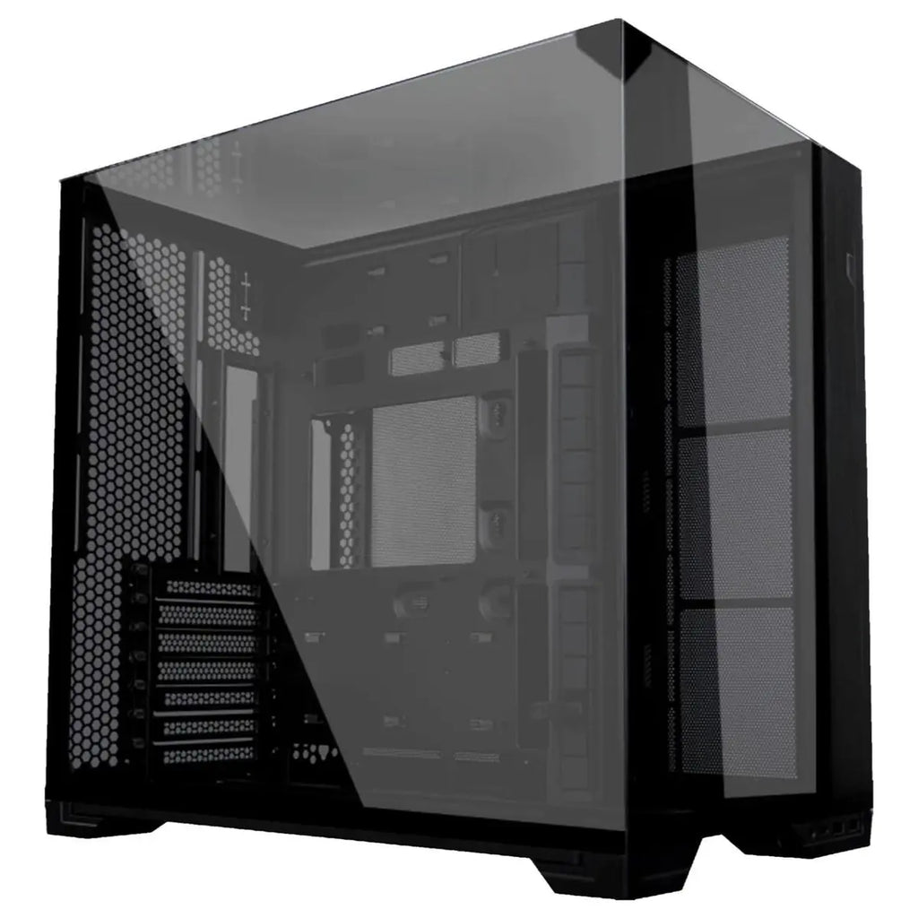 Lian Li O11 Vision Compact Mid Tower Computer Case, Back Connect Support, O11VPX, Black Steel Tempered Glass