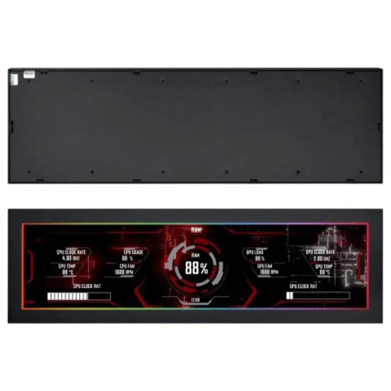 Lian Li 8.8" Universal IPS Screen With Modular Freestanding Mount Case Bracket 1920x480 60Hz 500 Nits USB Plug and Play Metal Black