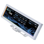 Lian Li Universal IPS Screen With Modular Freestanding Mount Case Bracket, 8.8" 1920x480 60Hz 500 Nits, USB Plug and Play, Metal White