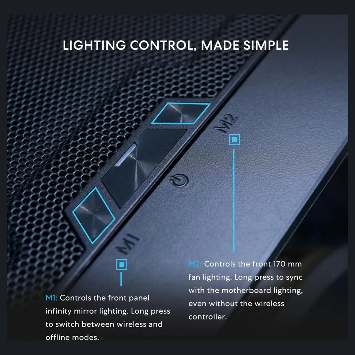 Lian Li LANCOOL 217 INF Mid Tower PC Gaming Case, Tempered Glass, Dual 170mm Front Fans Plus 140mm Rear Fan, Black
