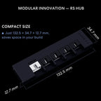 Lian Li RS 1000W Power Supply Fully Modular 80 Plus Gold ATX 3.1 PCIe 5.1 12V-2x6 Black RS1000G.B