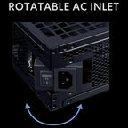 Lian Li RS 1200W Rotational Shift Fully Modular ATX Power Supply, ATX 3.1 PCIe 5.1, 12V-2x6 Cable, 80 Plus Gold, Black RS1200G.BH