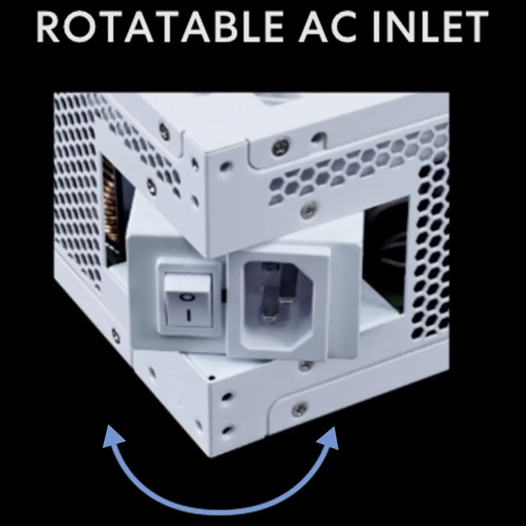 Lian Li RS1200W Fully Modular ATX Power Supply, 1200W, 80 Plus Gold, ATX 3.1 and PCIe 5.1, White RS1200G.WH