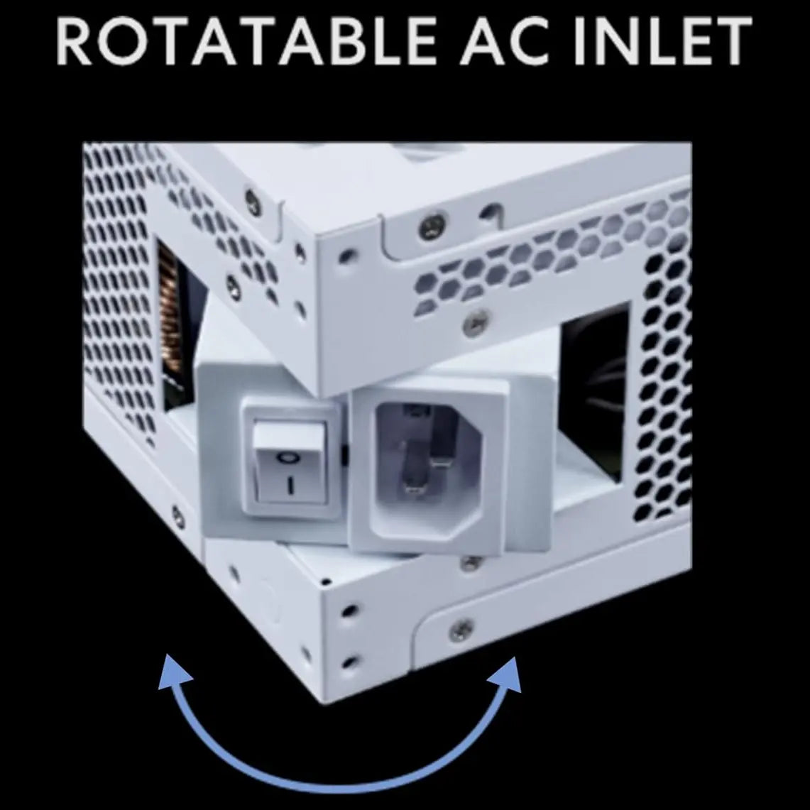 Lian Li RS1200W Fully Modular ATX Power Supply, 1200W, 80 Plus Gold, ATX 3.1 and PCIe 5.1, White RS1200G.WH