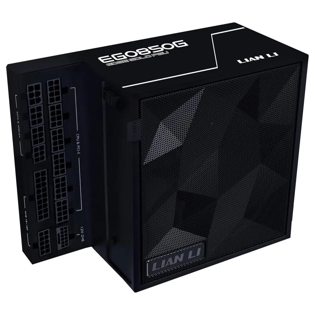 Lian Li Edge Gold 850W Full Modular Power Supply, ATX 3.1, PCIe 5.1, 12V-2x6, EG0850G, Black