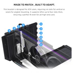 Lian Li Multi-Directional 4 Slots Vertical GPU Kit V3 Vertical GPU Kit, PCIe 5.0 x16 155mm Riser Cable, PCIe 3.0 and 4.0 Compatible, VG4v3 Black
