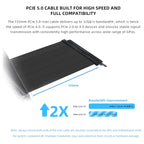 Lian Li Multi-Directional 4 Slots Vertical GPU Kit V3 Vertical GPU Kit, PCIe 5.0 x16 155mm Riser Cable, PCIe 3.0 and 4.0 Compatible, VG4v3 Black