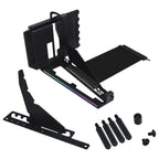 Lian Li Multi-Directional 4 Slots Vertical GPU Kit V3 Vertical GPU Kit, PCIe 5.0 x16 155mm Riser Cable, PCIe 3.0 and 4.0 Compatible, VG4v3 Black