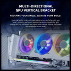 Lian Li Vertical GPU Kit V3 4 Slots PCIe 5.0 X16 155mm Riser Cable White VG4v3
