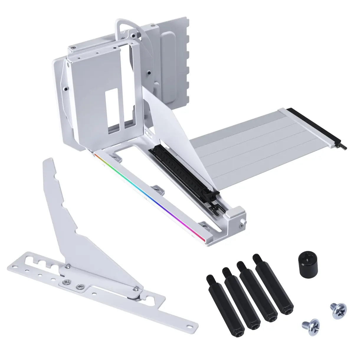 Lian Li Vertical GPU Kit V3 4 Slots PCIe 5.0 X16 155mm Riser Cable White VG4v3