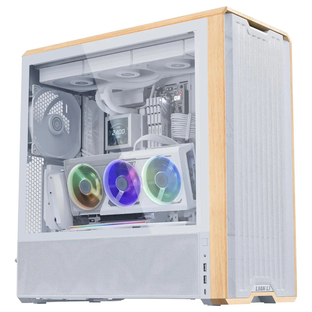 Lian Li Vertical GPU Kit V3 4 Slots PCIe 5.0 X16 155mm Riser Cable White VG4v3