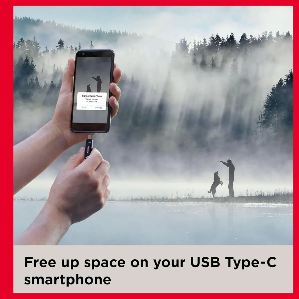 SanDisk Ultra Dual Drive Go USB Type-C Flash Drive 512GB Up To 150MB/s Black SDDDC3-512G-G46