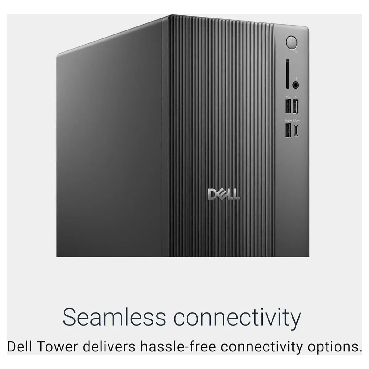 Dell ECT1250 Desktop Computer Tower Intel Core i3-14100, 8GB DDR5, 512GB NVMe SSD