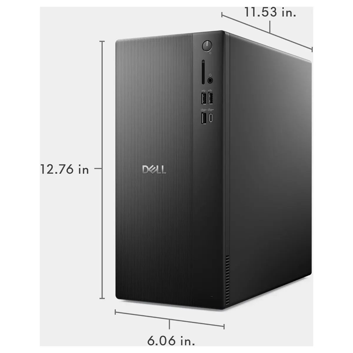 Dell ECT1250 Desktop Computer Tower Intel Core i3-14100, 8GB DDR5, 512GB NVMe SSD