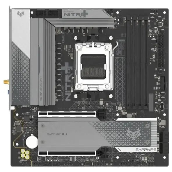 Sapphire NITRO+ B850M WIFI Motherboard Micro-ATX AMD B850 AM5 PCIe 5.0 x16 DDR5 Up To 8000MHz OC