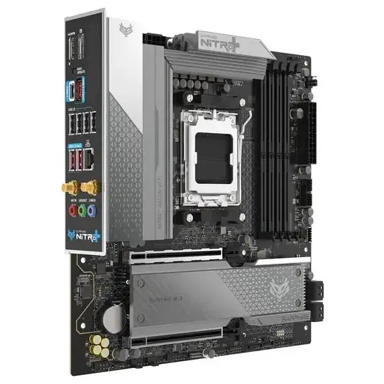 Sapphire NITRO+ B850M WIFI Motherboard Micro-ATX AMD B850 AM5 PCIe 5.0 x16 DDR5 Up To 8000MHz OC