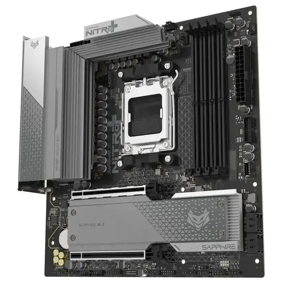 Sapphire NITRO+ B850M WIFI Motherboard Micro-ATX AMD B850 AM5 PCIe 5.0 x16 DDR5 Up To 8000MHz OC