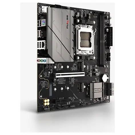 Sapphire PULSE A620AM Motherboard Micro-ATX AMD A620A Socket AM5 DDR5 Up To 64GB 7600MHz OC PCIe 4.0 x16