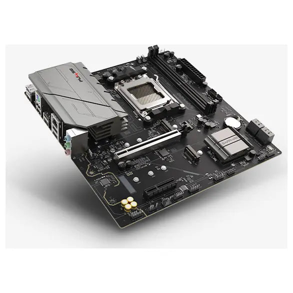 Sapphire PULSE A620AM Motherboard Micro-ATX AMD A620A Socket AM5 DDR5 Up To 64GB 7600MHz OC PCIe 4.0 x16