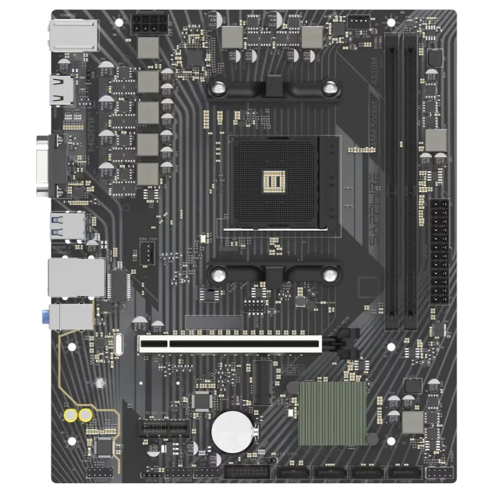 Sapphire A520M-E Motherboard Micro-ATX AMD A520 Socket AM4