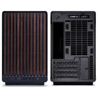 LIAN LI A3 Glass Edition Wood Mini Tower Case Micro Form Factor, Black A3X-WDG