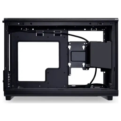 LIAN LI A3 Glass Edition Wood Mini Tower Case Micro Form Factor, Black A3X-WDG