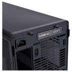 LIAN LI A3 Glass Edition Wood Mini Tower Case Micro Form Factor, Black A3X-WDG