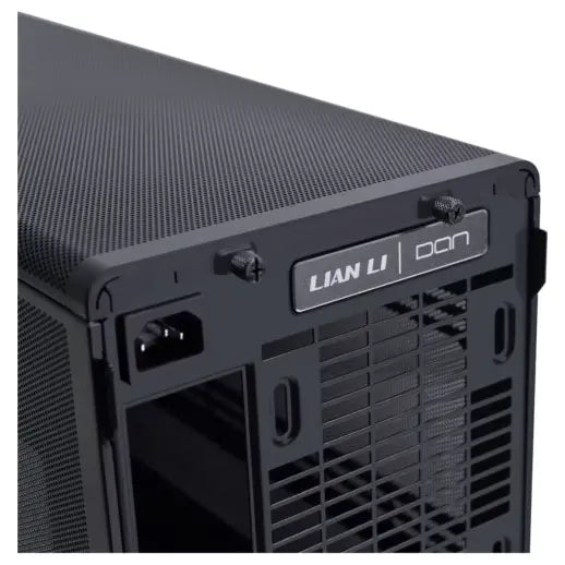 LIAN LI A3 Glass Edition Wood Mini Tower Case Micro Form Factor, Black A3X-WDG