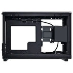 LIAN LI A3 Glass Edition Wood Mini Tower Case Micro Form Factor, Black A3X-WDG