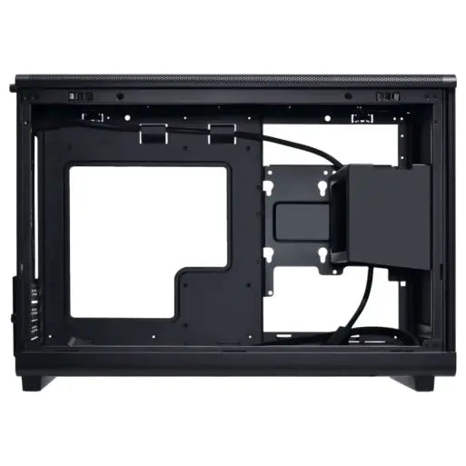 LIAN LI A3 Glass Edition Wood Mini Tower Case Micro Form Factor, Black A3X-WDG