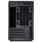 LIAN LI A3 Glass Edition Wood Mini Tower Case Micro Form Factor, Black A3X-WDG