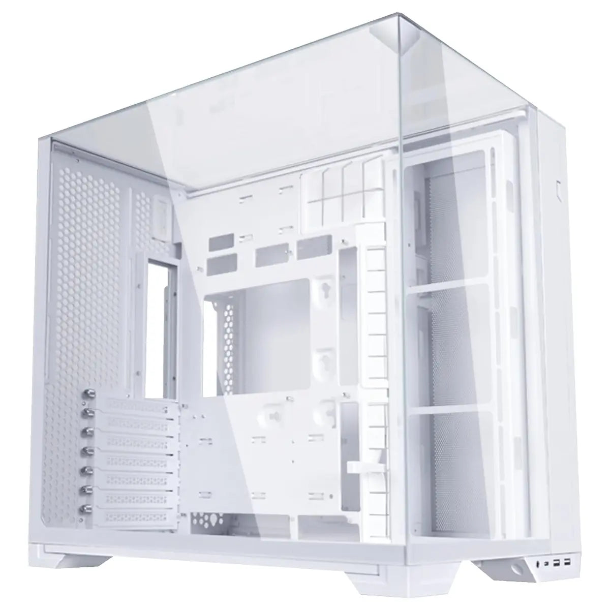 Lian Li O11 Vision Compact ATX Mid Tower Computer Case Back Connect Support O11VPW White