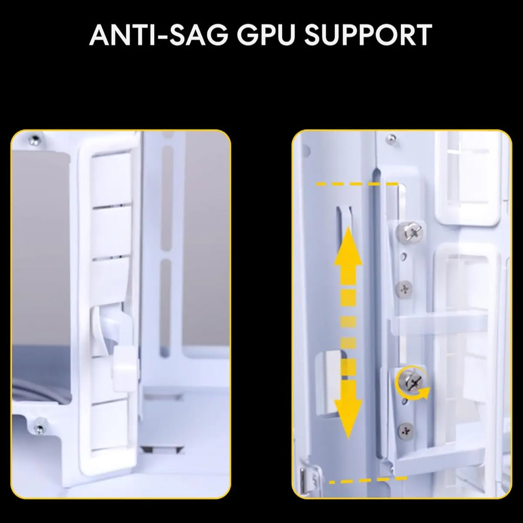 Lian Li O11 Vision Compact ATX Mid Tower Computer Case Back Connect Support O11VPW White