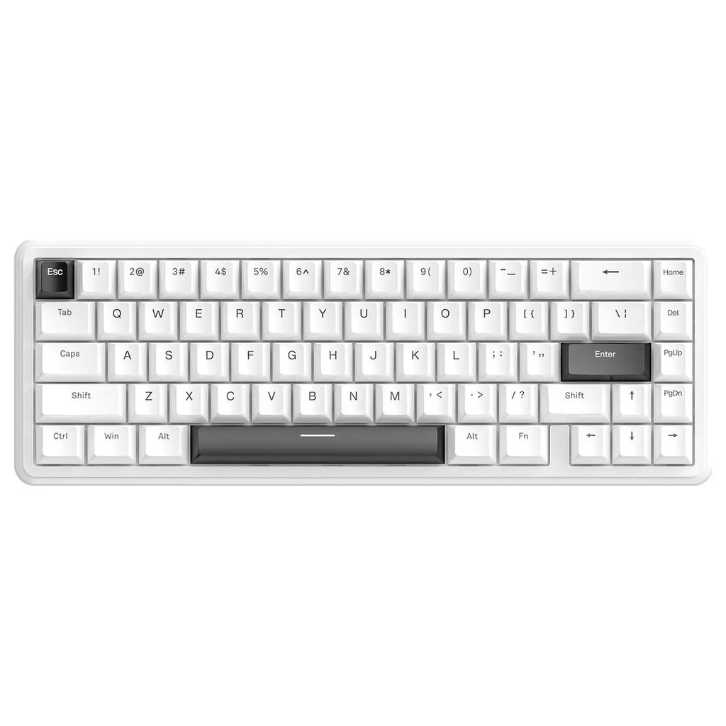 ATTACK SHARK X65 HE Mechanical Gaming Keyboard Wired Hall Effect Rapid Trigger 65% 8KHz Polling Rate PBT Keycaps White