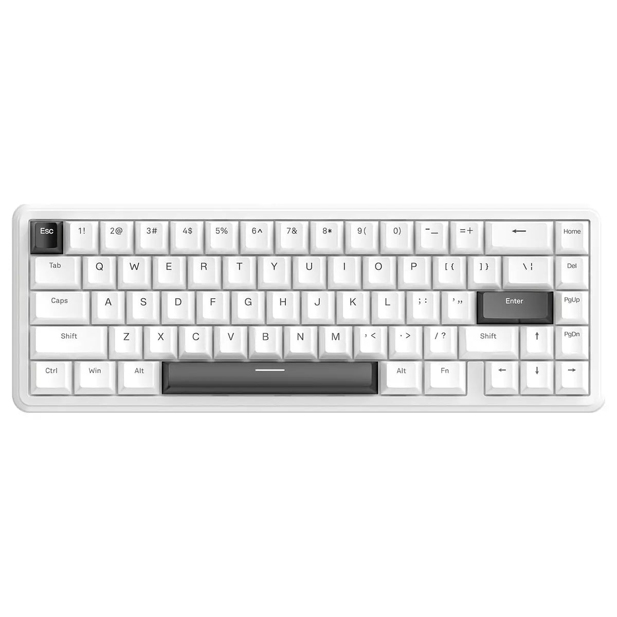 ATTACK SHARK X65 HE Mechanical Gaming Keyboard Wired Hall Effect Rapid Trigger 65% 8KHz Polling Rate PBT Keycaps White